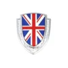 British Flag National Shield Silver Emblem