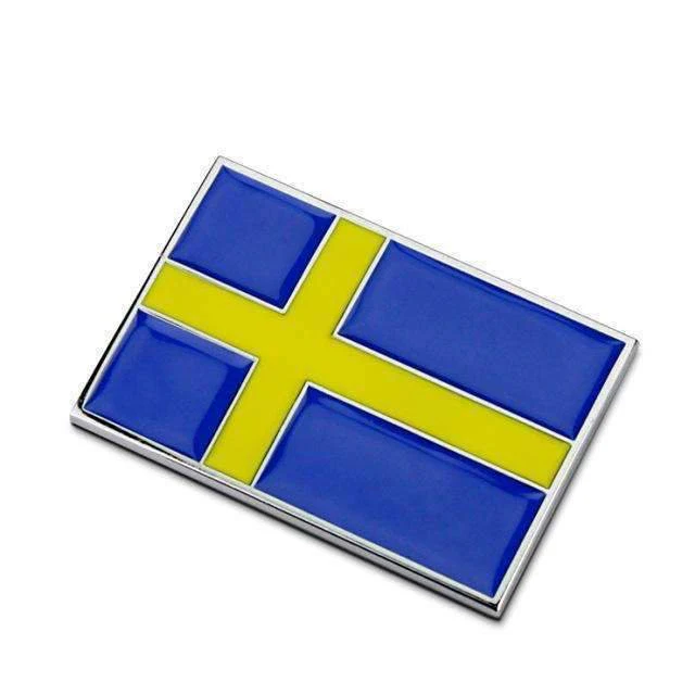 National Sweden Flag Emblem