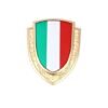 Italian Flag National Shield Gold Emblem